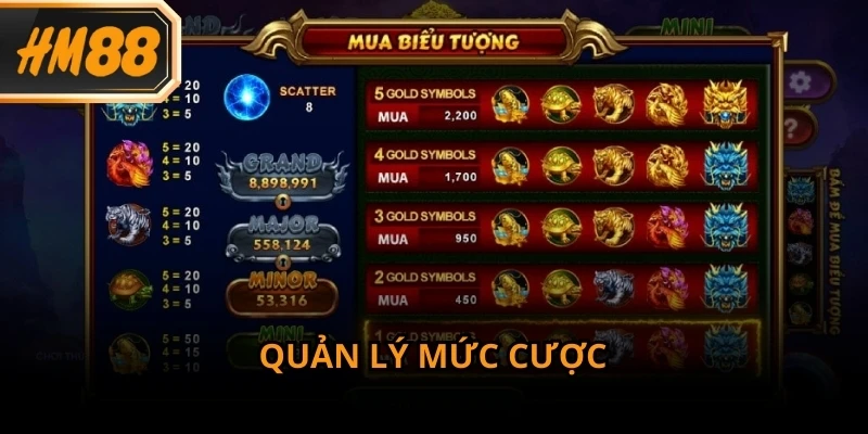 Quản lý mức cược luôn là yếu tố quan trọng khi tham gia Nổ Hũ HM88