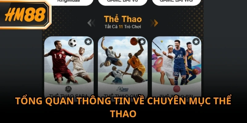 Tìm hiểu tổng quan chuyên mục thể thao tại nhà cái uy tín HM88